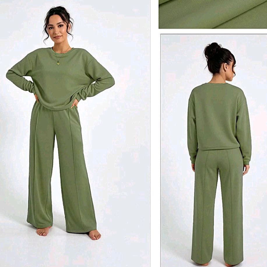 Chérie Co-Ord Set - Olive Green