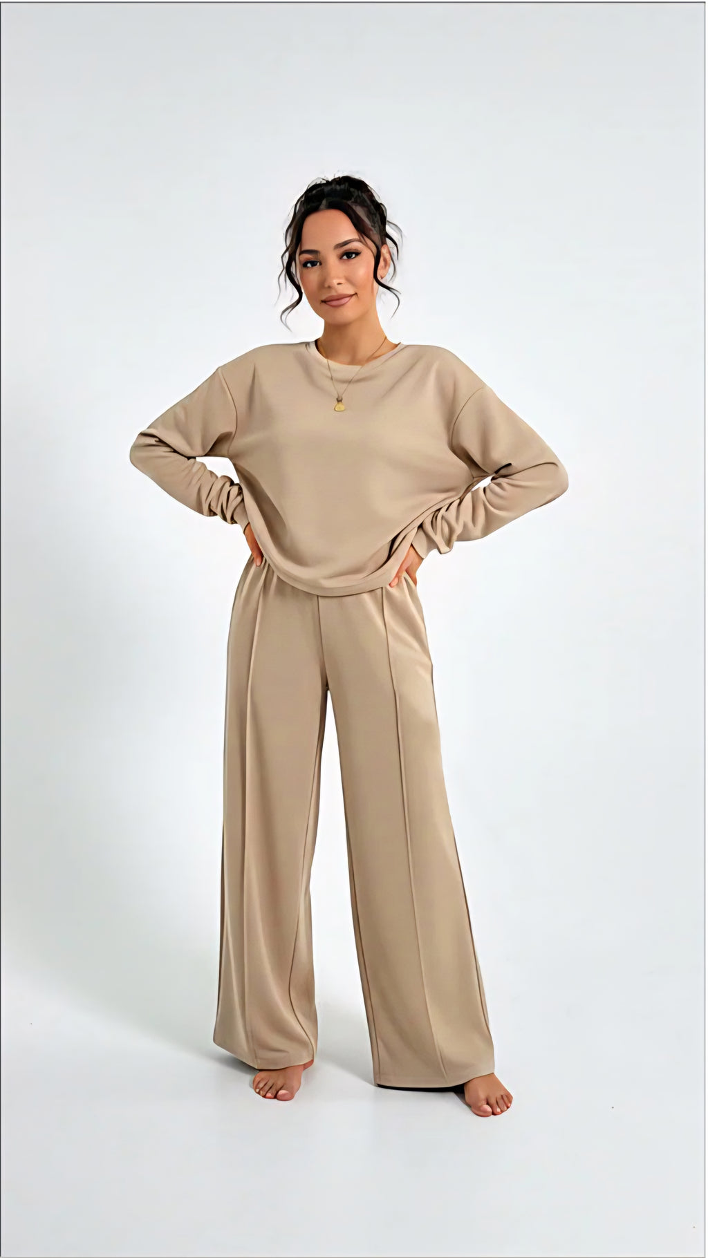 Chérie Co-Ord Set - Beige