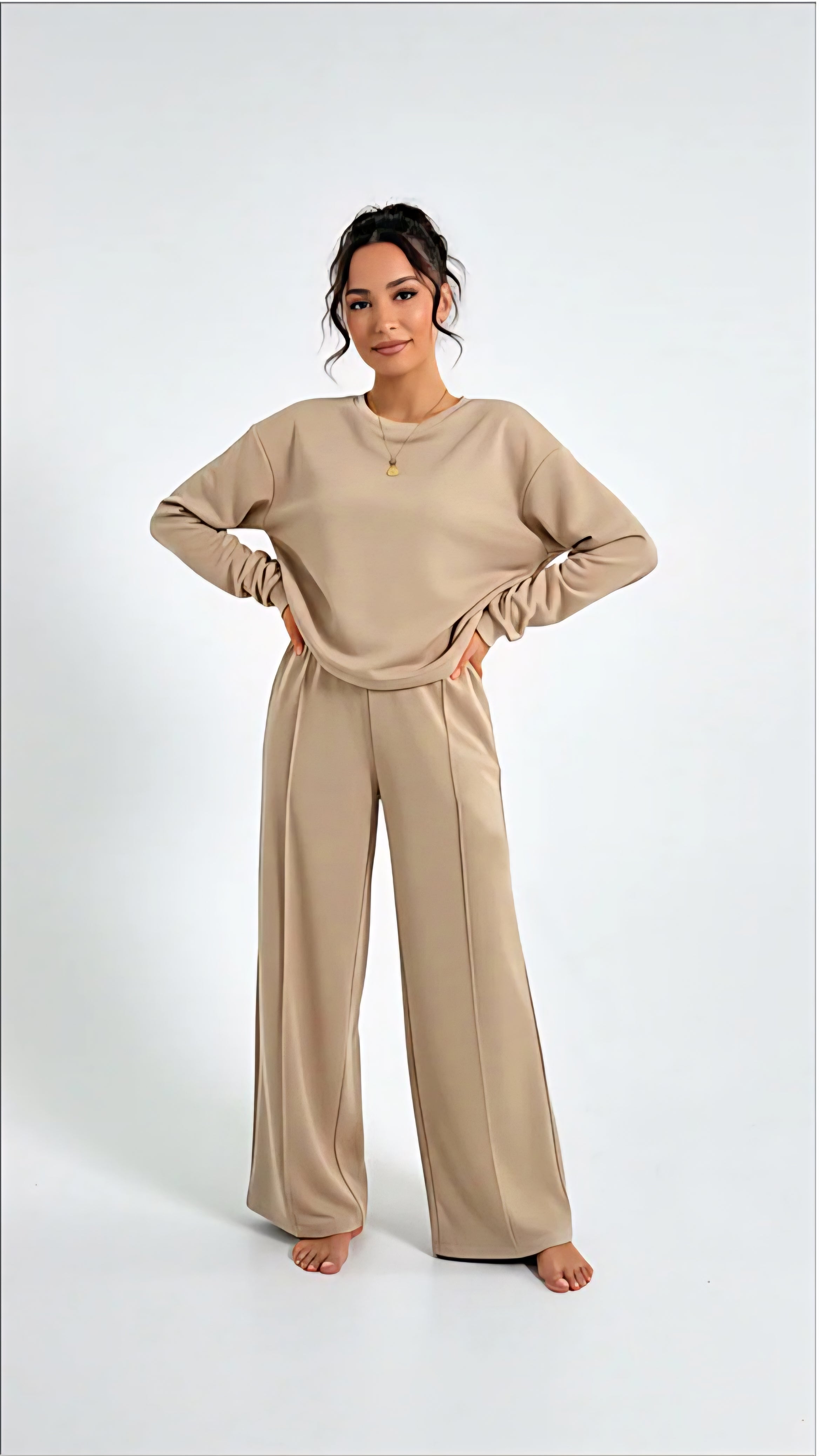 Chérie Co-Ord Set - Beige