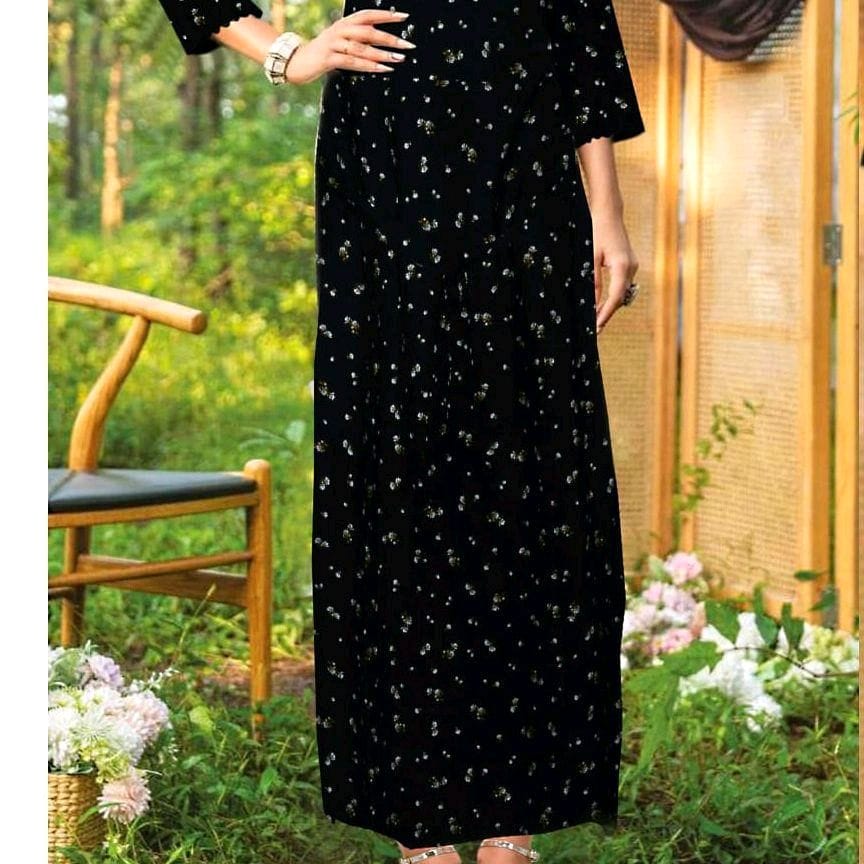 Elegant Floral Black