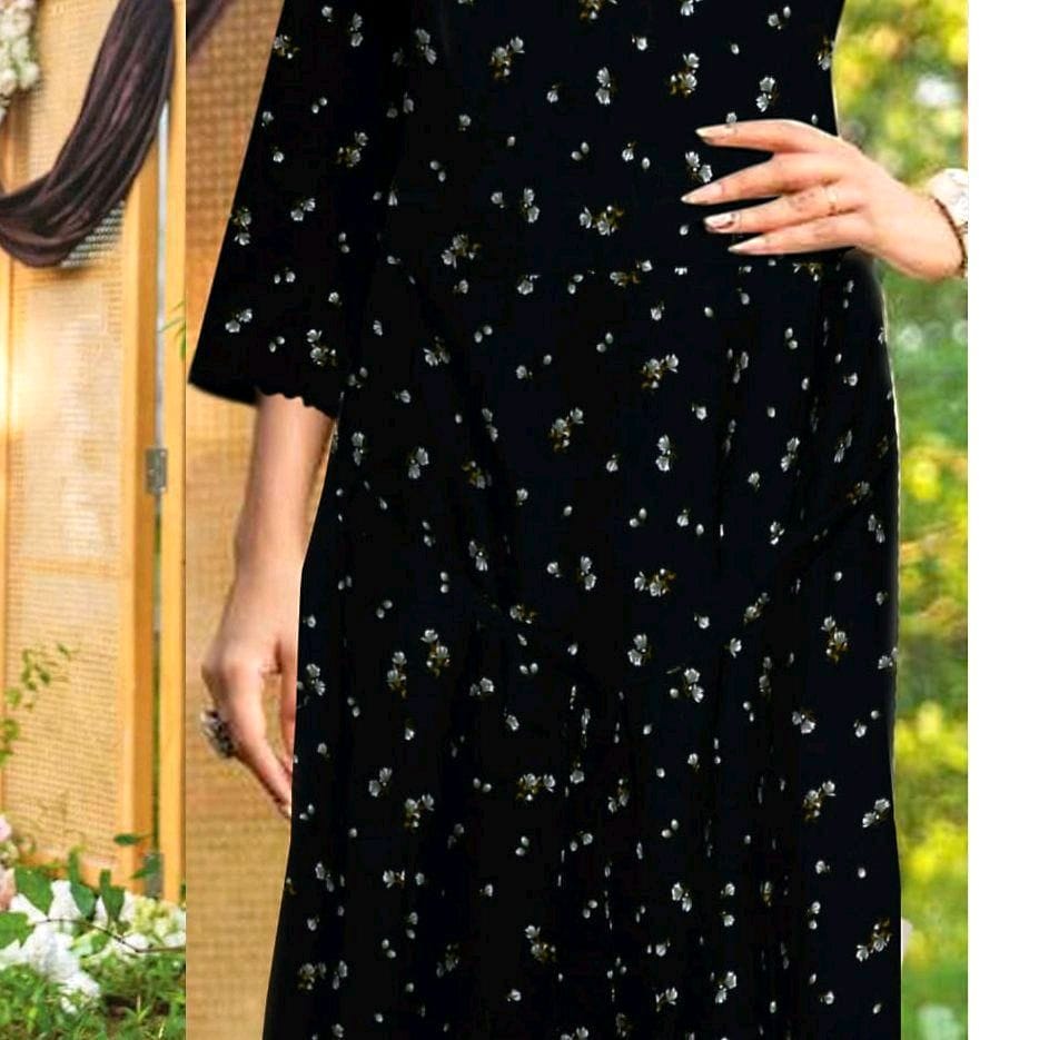 Elegant Floral Black